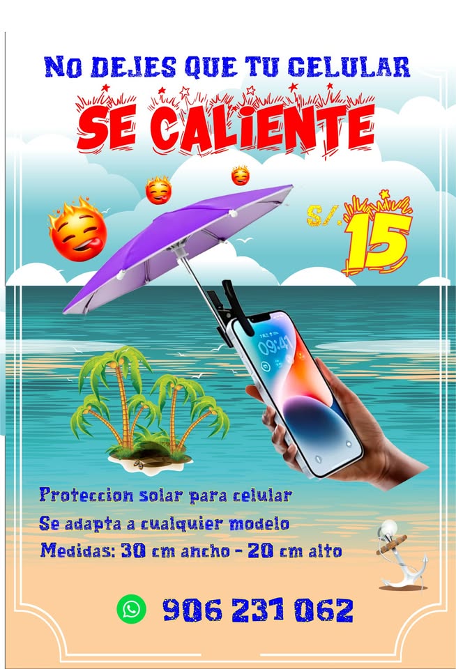 Sombrilla para auto y/o moto